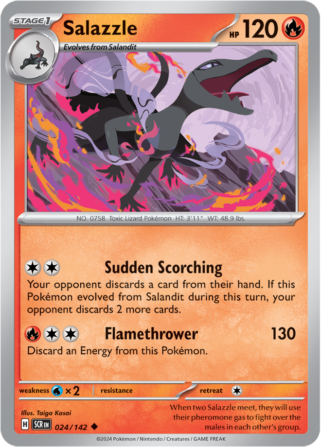 024/142 Salazzle Uncommon Stellar Crown