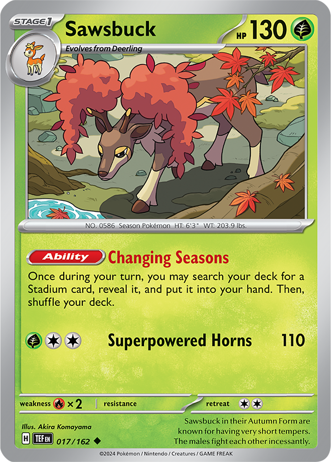 017/162 Sawsbuck Uncommon Temporal Forces