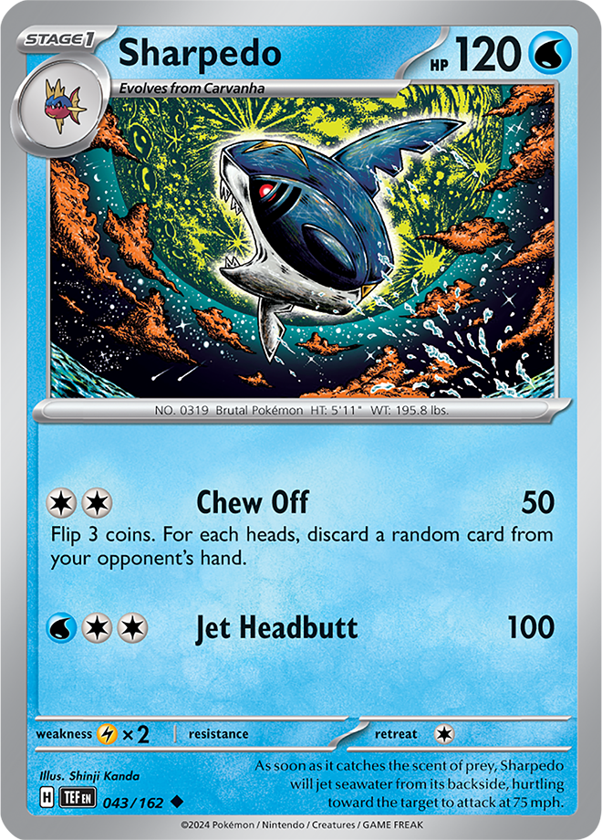 043/162 Sharpedo Uncommon Temporal Forces