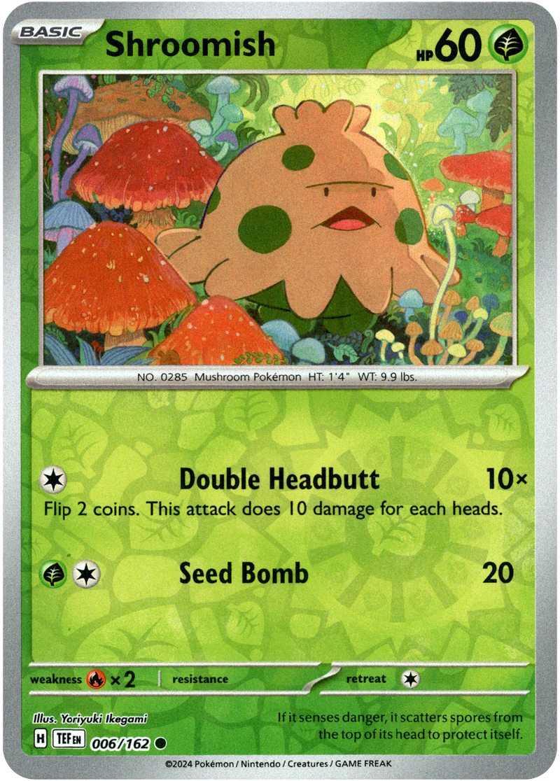 006/162 Shroomish Common Reverse Holo Temporal Forces