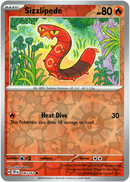 036/162 Sizzlipede Common Reverse Holo Temporal Forces