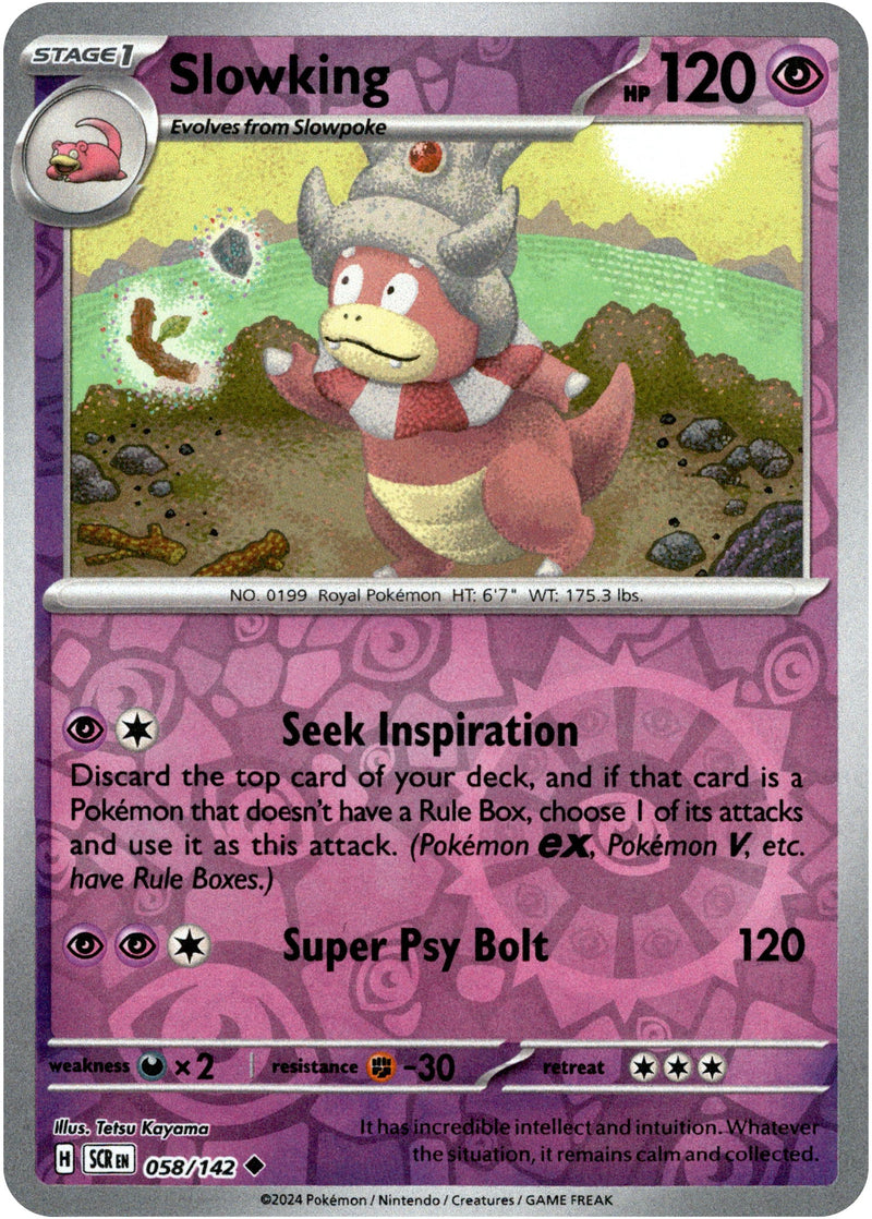 058/142 Slowking Uncommon Reverse Holo Stellar Crown