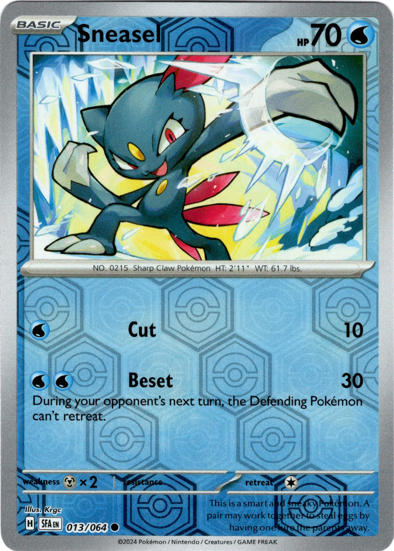 013/064 Sneasel Common Reverse Holo Shrouded Fable