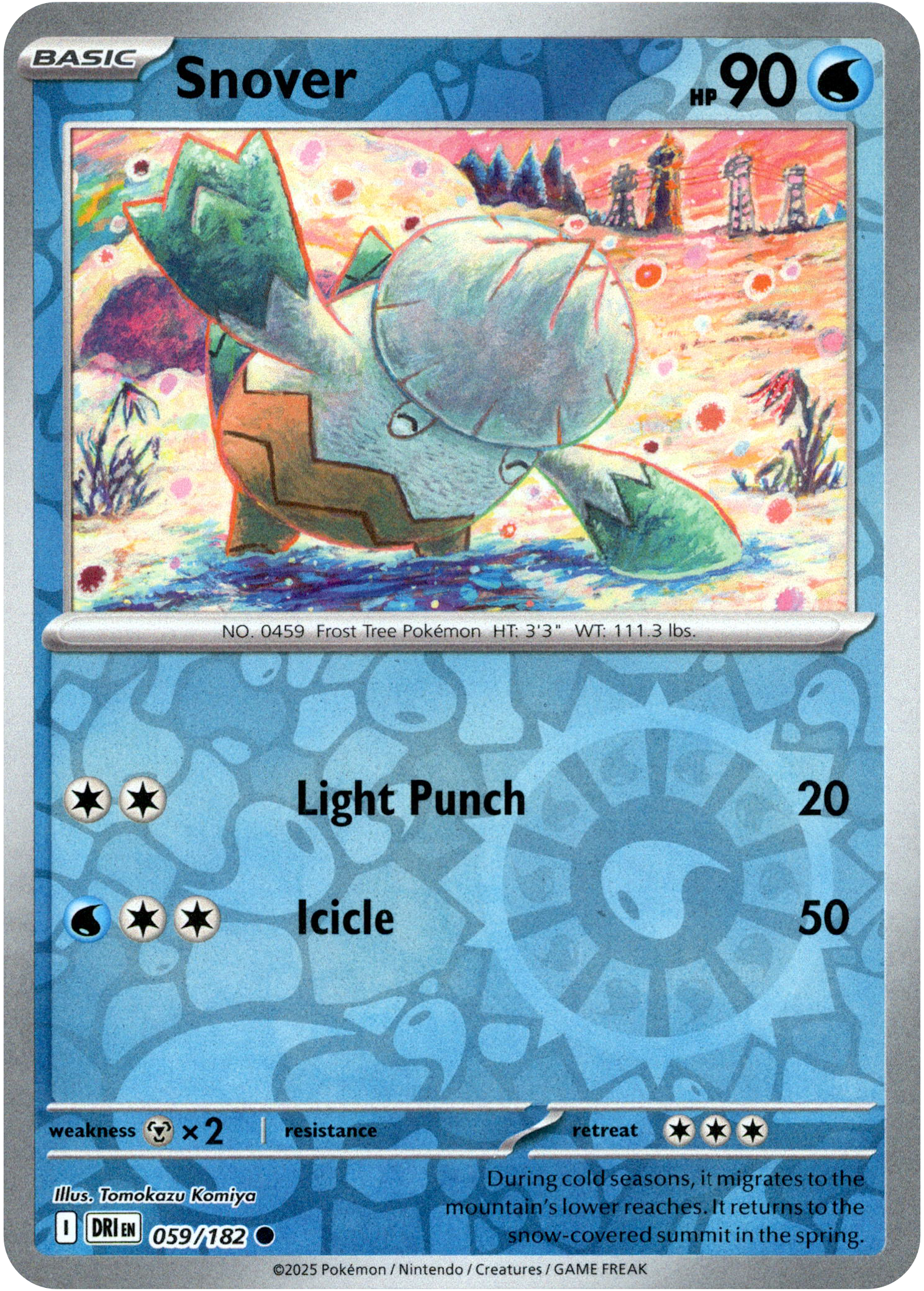 059/182 Snover Common Reverse Holo