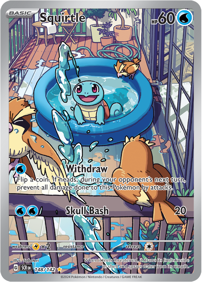 148/142 Squirtle Illustration Rare Stellar Crown