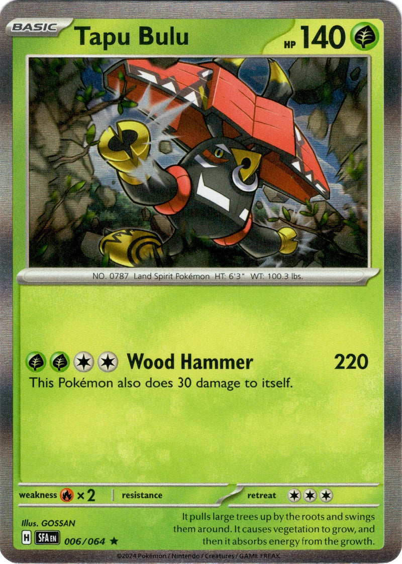 006/064 Tapu Bulu Holo Rare Shrouded Fable