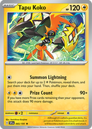 065/191 Tapu Koko Holo Rare Surging Sparks