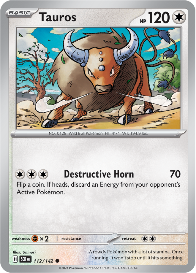 112/142 Tauros Common Stellar Crown