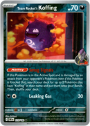 125/182 Team Rocket's Koffing Common Reverse Holo Destined Rivals
