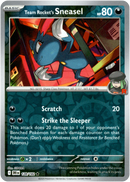 128/182 Team Rocket's Sneasel Rare Reverse Holo Destined Rivals