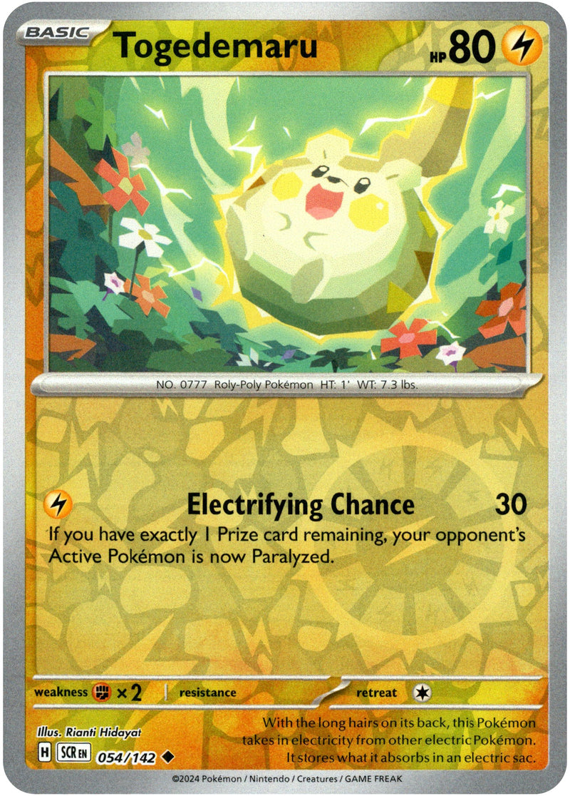 054/142 Togedemaru Uncommon Reverse Holo Stellar Crown