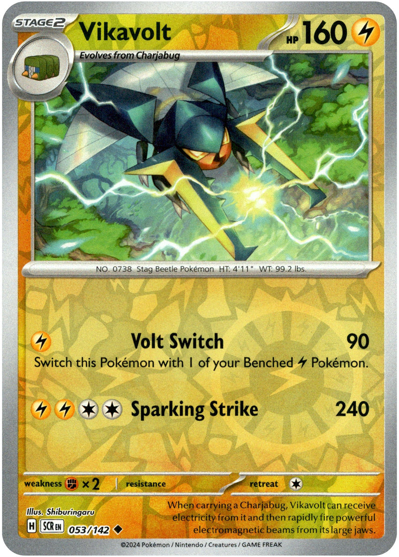 053/142 Vikavolt Uncommon Reverse Holo Stellar Crown