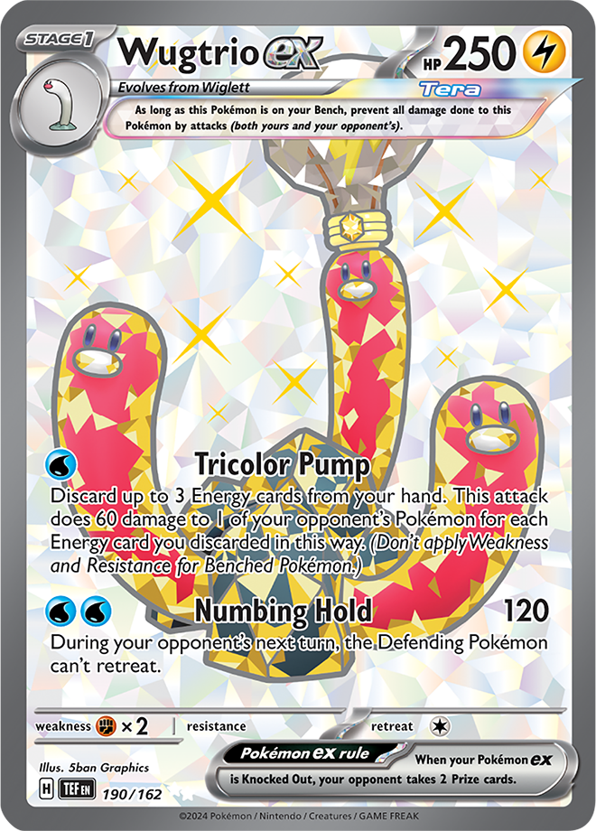 190/162 Wugtrio EX Full Art Temporal Forces