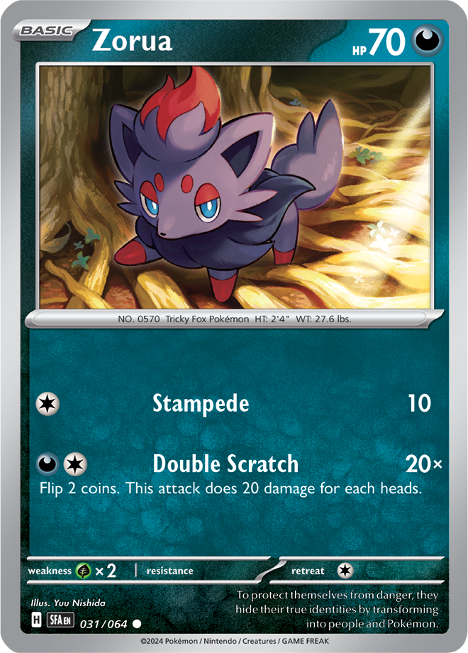 031/064 Zorua Common Shrouded Fable