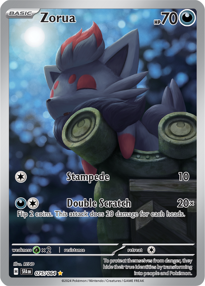 075/064 Zorua Illustration Rare Shrouded Fable