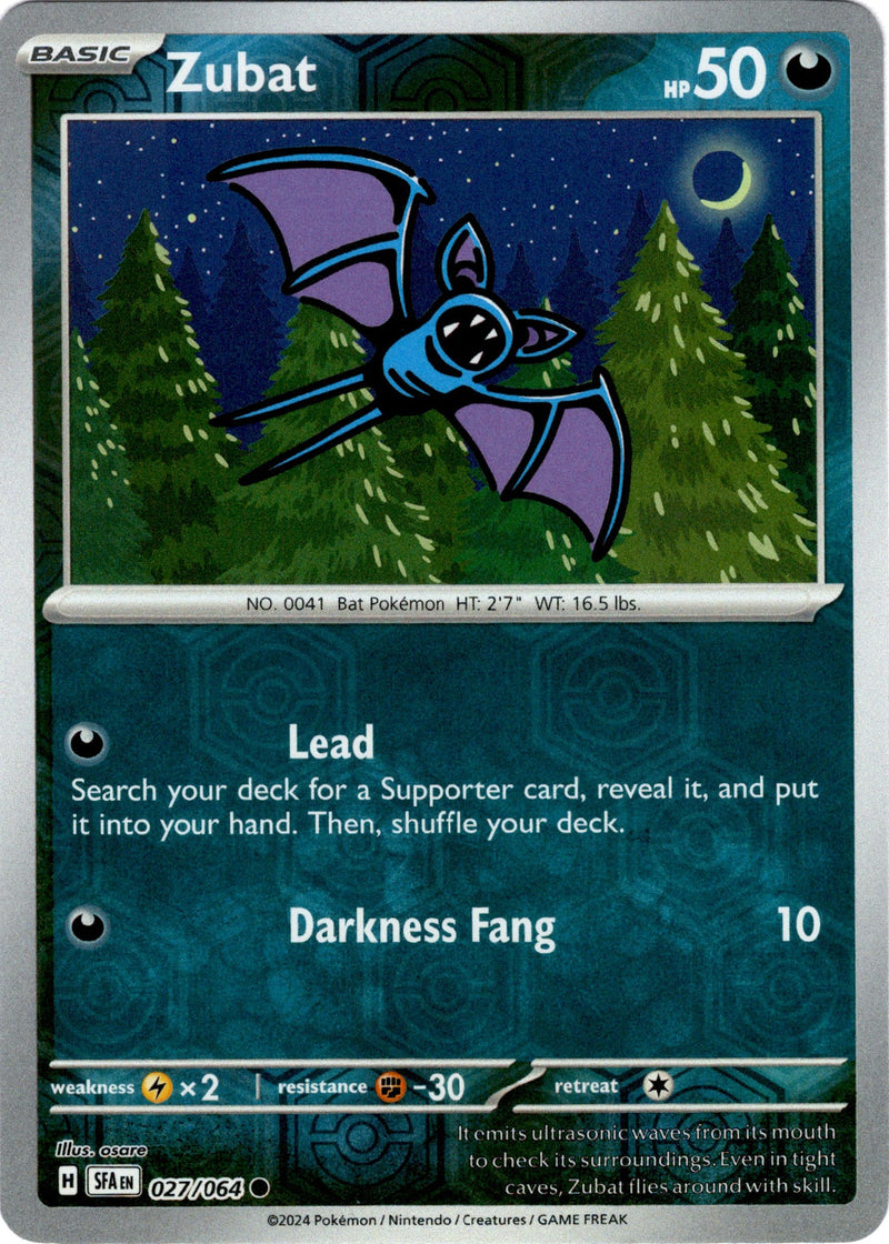 027/064 Zubat Common Reverse Holo Shrouded Fable