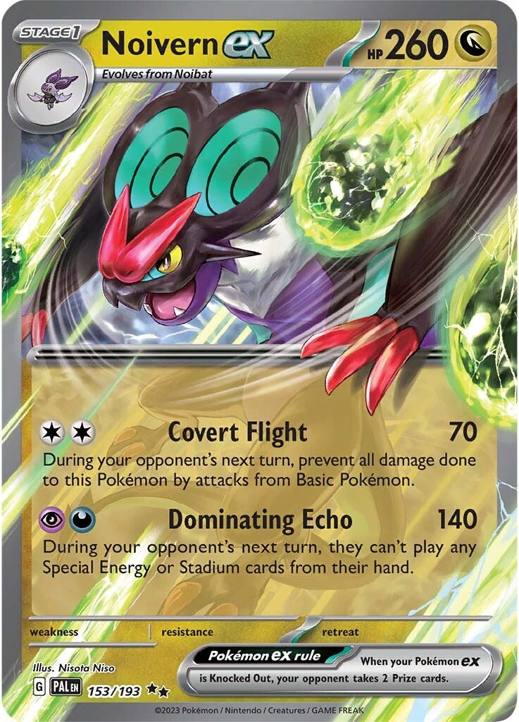 153/193 Noivern EX Double Rare Paldea Evolved