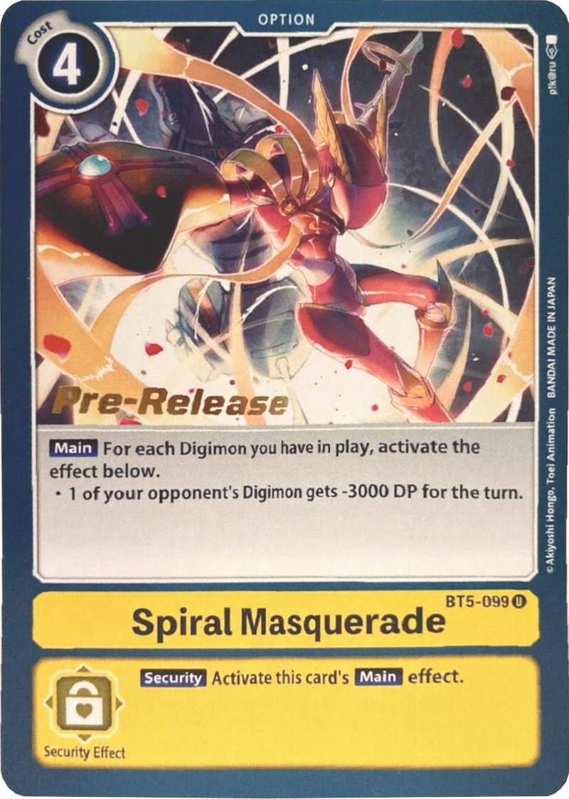 BT5-099 Spiral Masquerade Uncommon Pre-Release