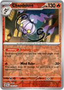 038/167 Chandelure Rare Reverse Holo Twilight Masquerade