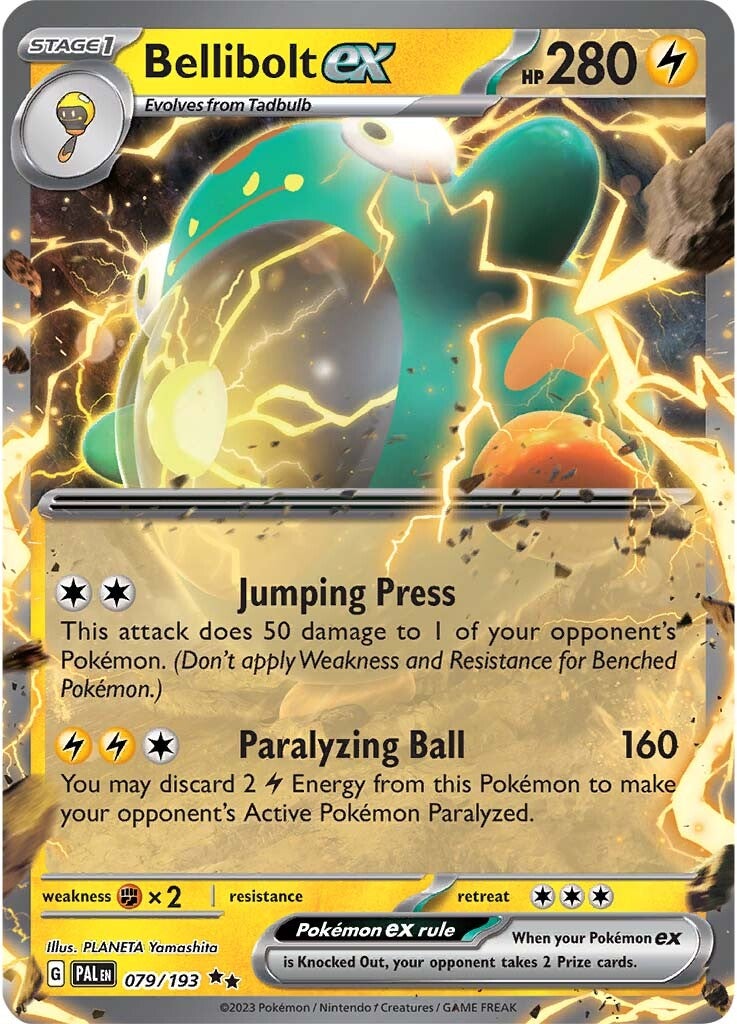 079/193 Bellibolt EX Double Rare Paldea Evolved