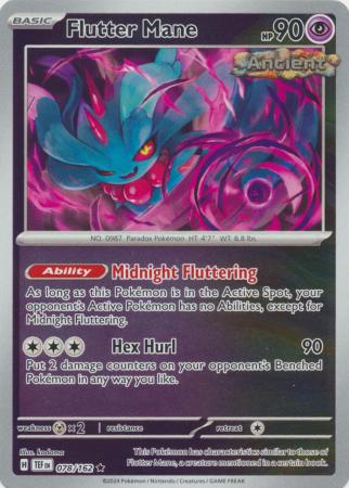 078/162 Flutter Mane Rare Reverse Holo Temporal Forces