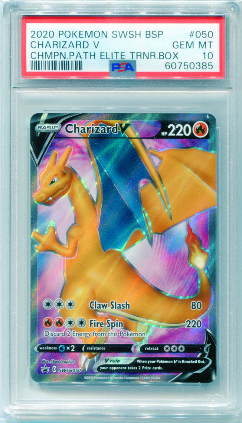 PSA 10 Charizard V - Champions Path SWSH050