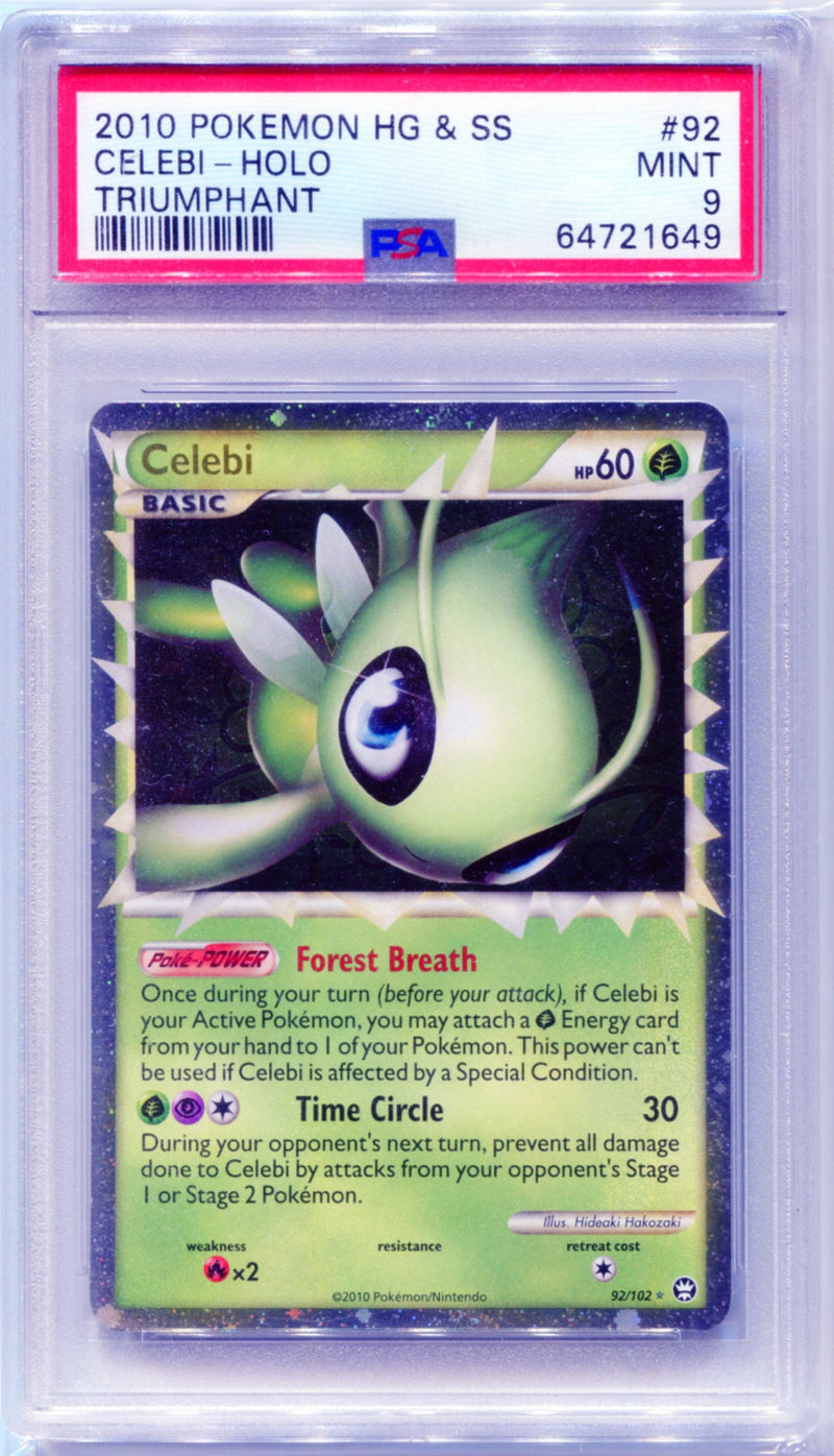 PSA 9 Celebi Holo - Triumphant 92/102