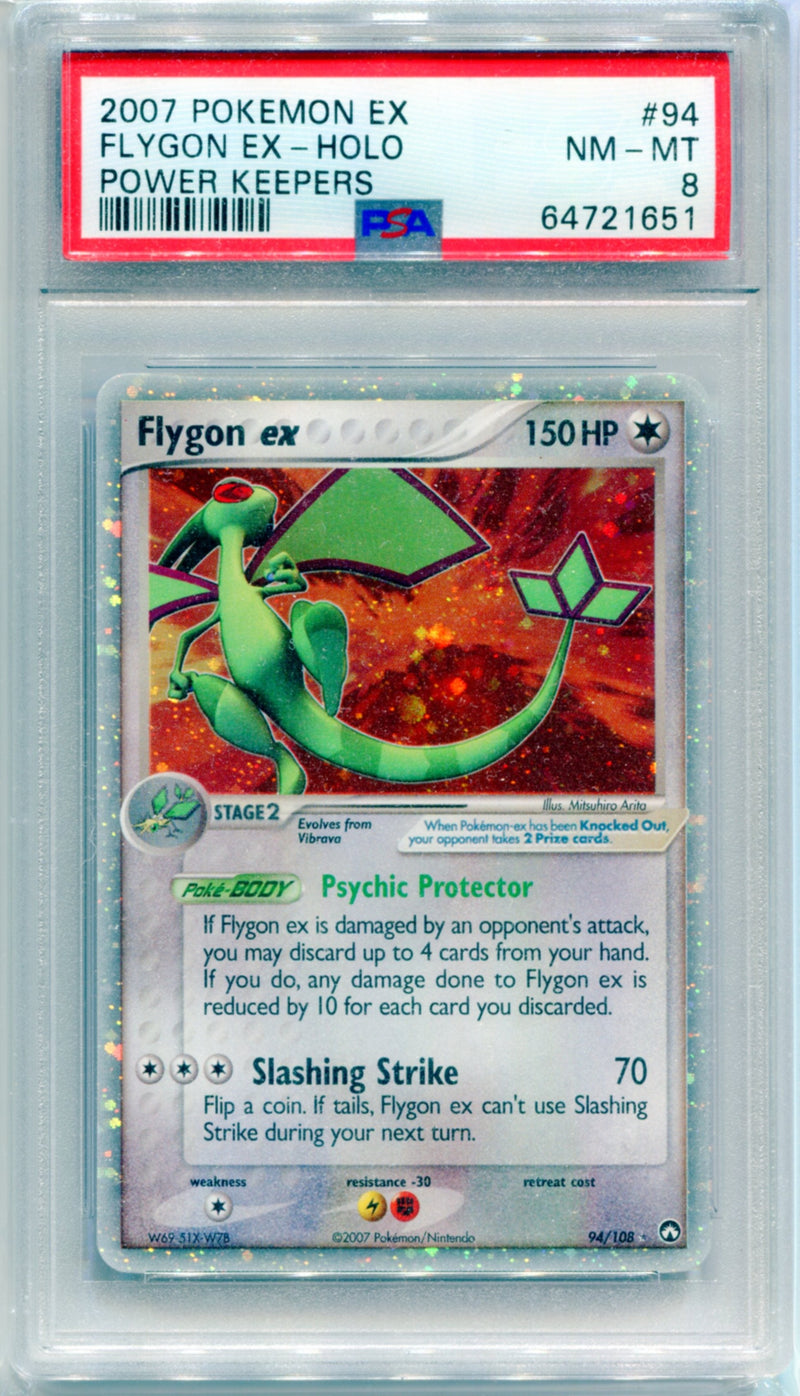 PSA 8 Flygon EX Holo - Power Keepers 94/108