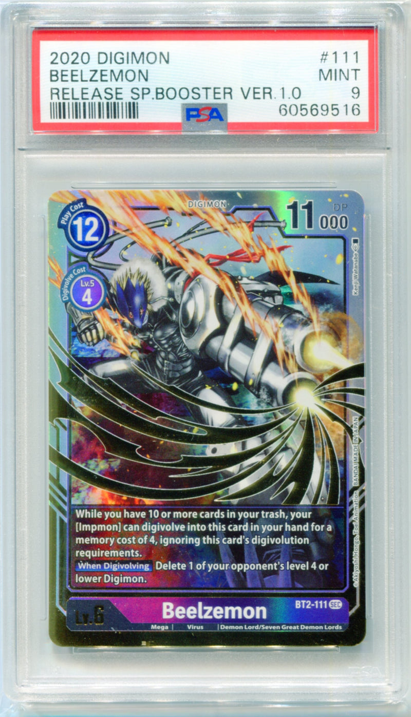 PSA 9 Beelzemon Release SP.Booster Ver.1.0 BT2-111