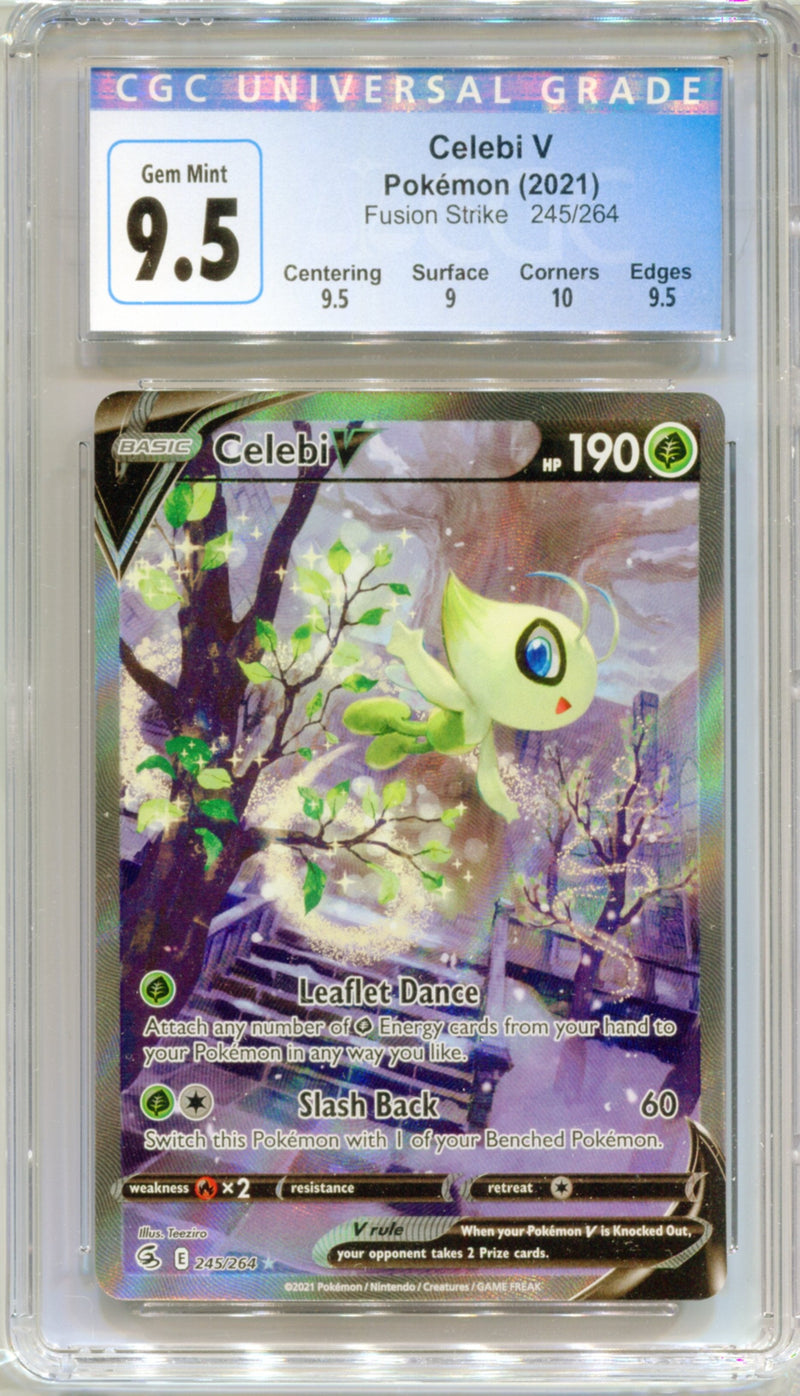 CGC 9.5 Celebi V Alternate Art - Fusion Strike 245/264