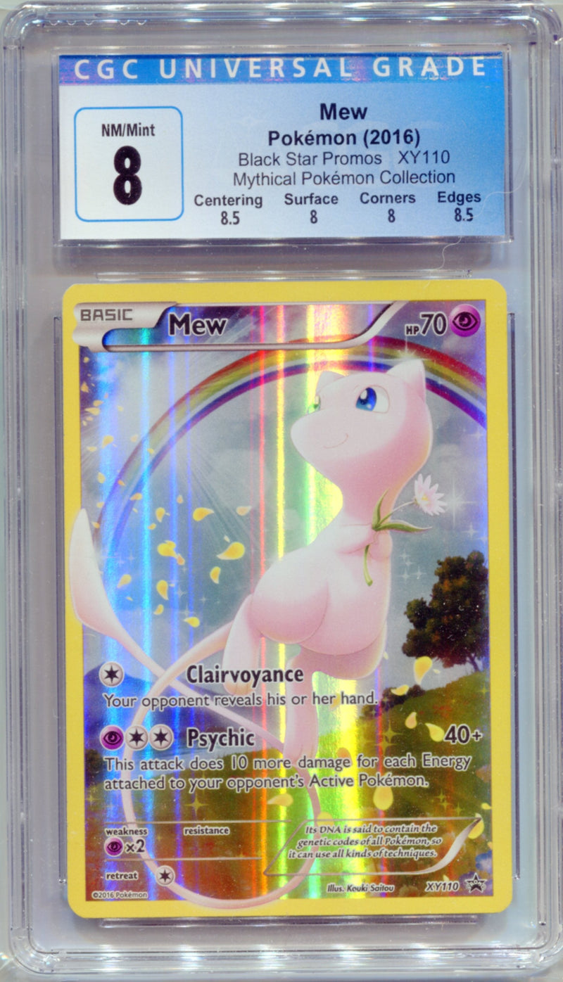 CGC 8 Mew Black Star Promo - XY110