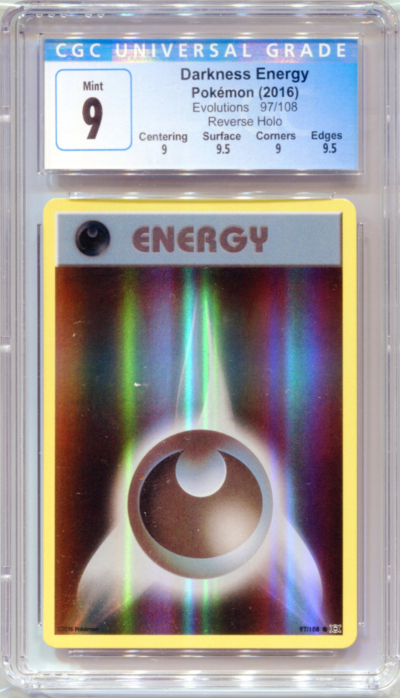 CGC 9 Darkness Energy Reverse Holo - Evolutions 97/108