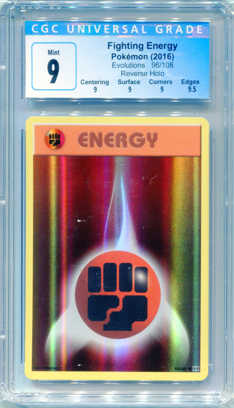 CGC 9 Fighting Energy Reverse Holo - Evolutions 96/108