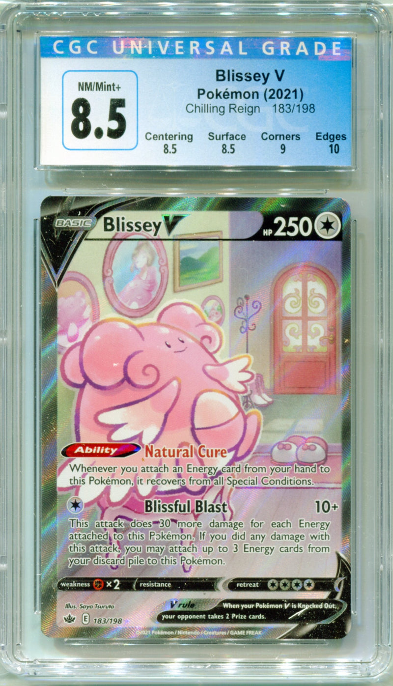 CGC 8.5 Blissey V Alternate Art - Chilling Reign 183/198