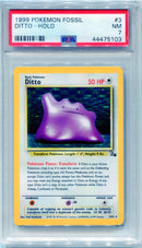 PSA 7 Ditto Holo - Fossil 3/62