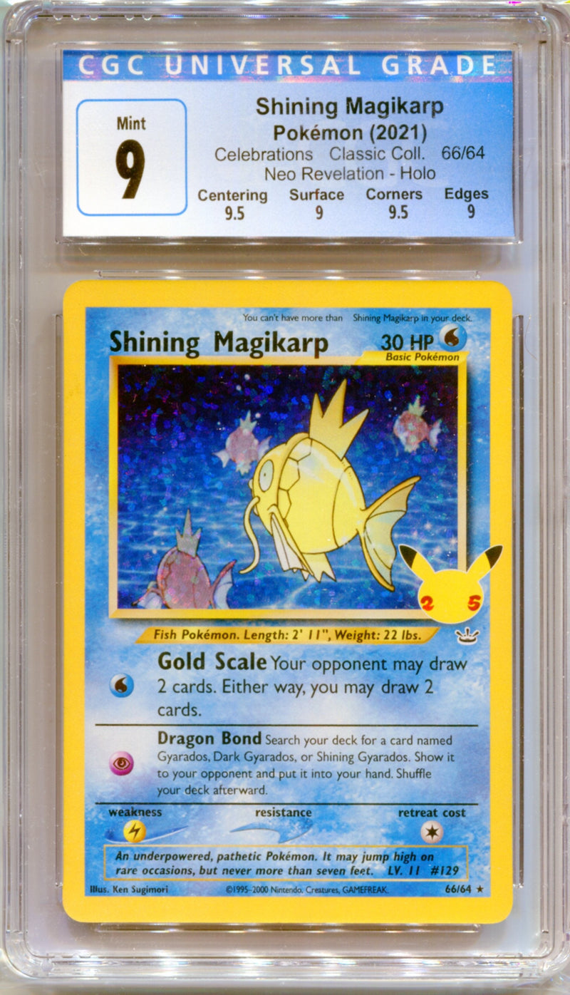 CGC 9 Shining Magikarp - Celebrations Classic Collection 66/64