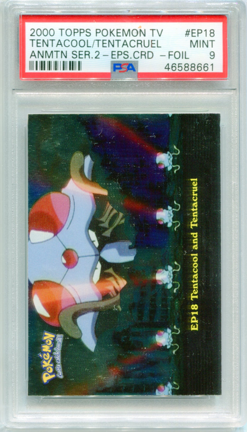 PSA 9 Tentacool and Tentacruel - Animation Series 2 Episode 18 Foil