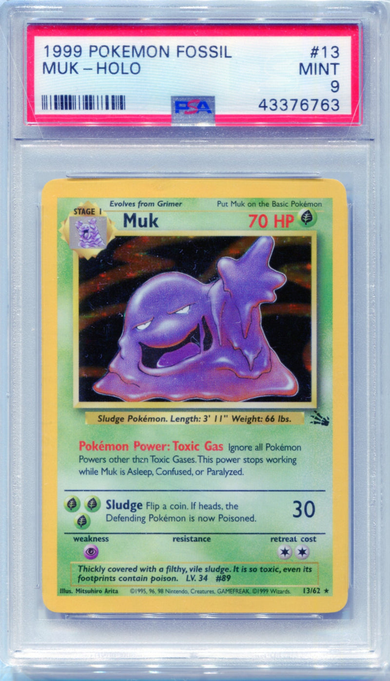 PSA 9 Muk Holo - Fossil 13/62