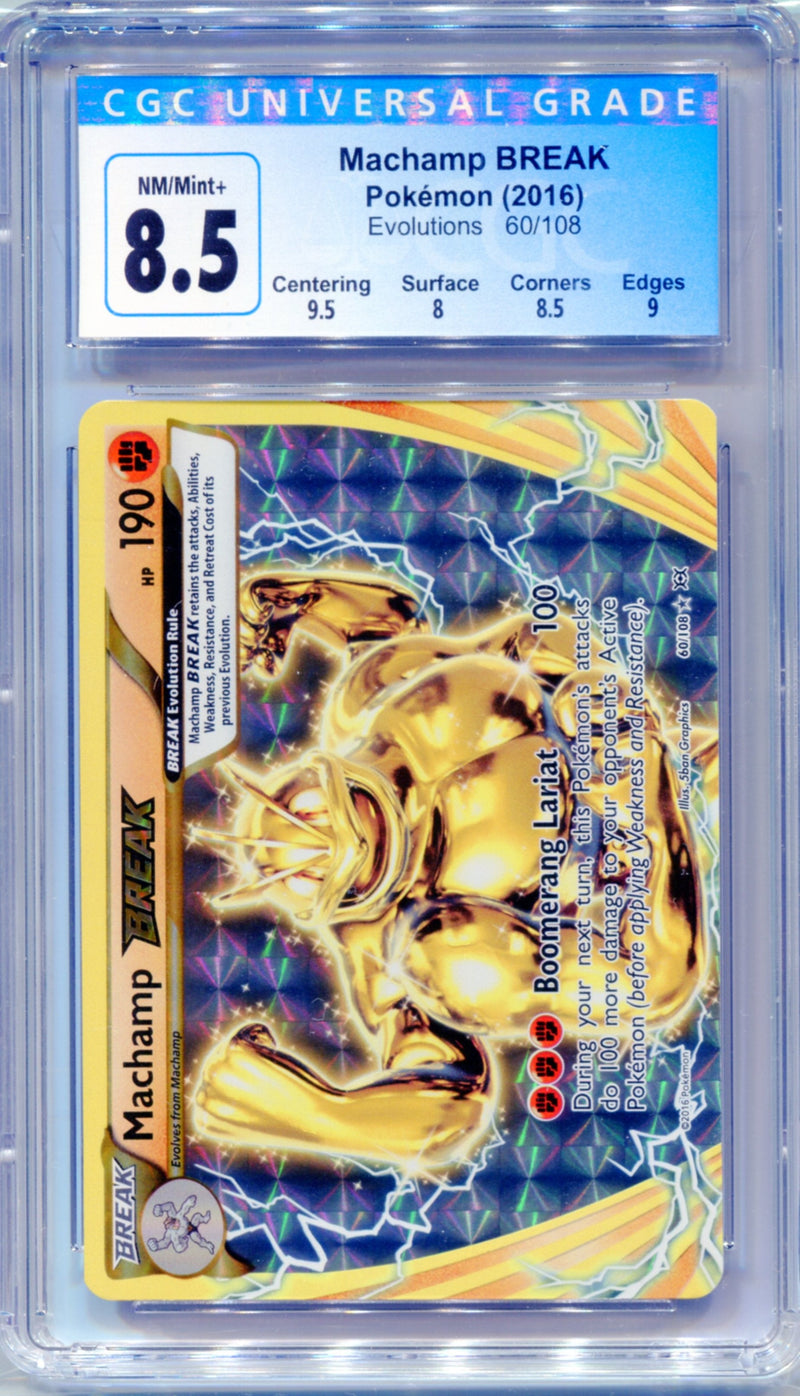 CGC 8.5 Machamp BREAK - Evolutions 60/108