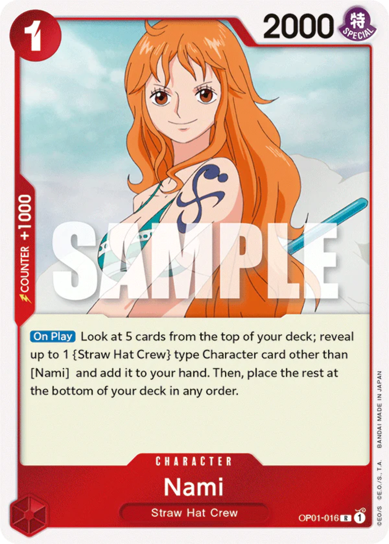 OP01-016 Nami Rare Pre-Errata Wave 2