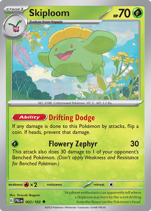 002/193 Skiploom Uncommon Paldea Evolved