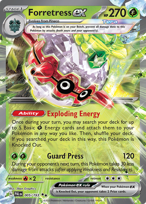 005/193 Forretress EX Double Rare Paldea Evolved