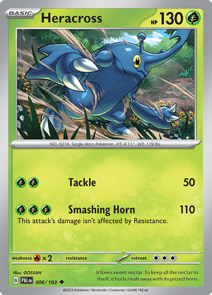 006/193 Heracross Uncommon Paldea Evolved