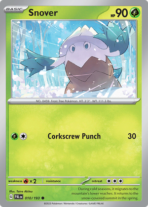 010/193 Snover Common Paldea Evolved