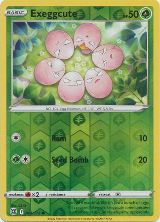 001/172 Exeggcute Common Reverse Holo Brilliant Stars Pokemon TCG