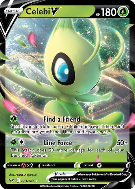 001/202 Celebi V Ultra Rare Sword & Shield