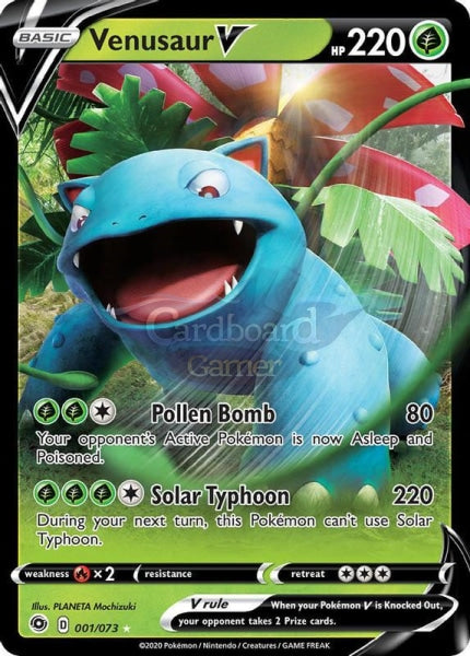 001/073 Venusaur V Ultra Rare Champions Path Single Card