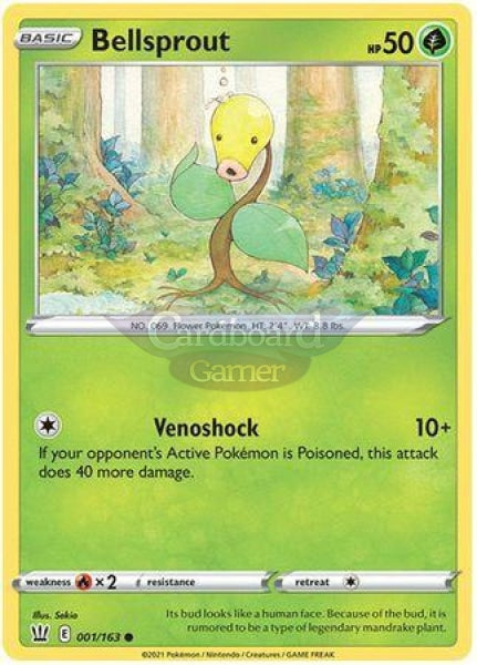 001/163 Bellsprout Common Battle Styles Single Card