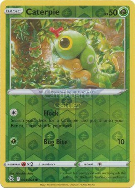 001/264 Caterpie Common Reverse Holo Fusion Strike Single Card