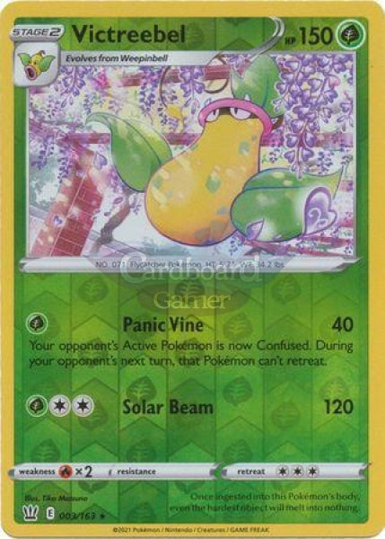 003/163 Victreebel Reverse Holo Rare Battle Styles Single Card